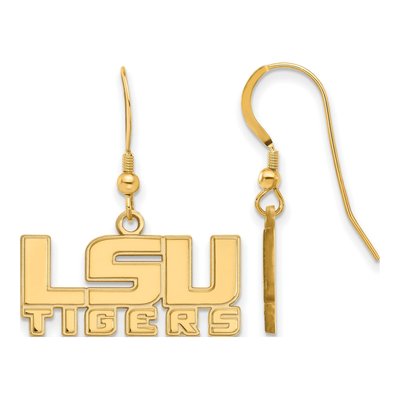 Louisiana State University Gold-Plated Sterling Silver LSU Tigers Earrings
