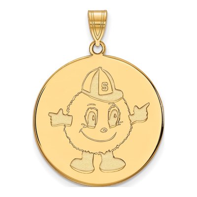 Syracuse University Gold-Plated Sterling Silver Extra Large Mascot Pendant