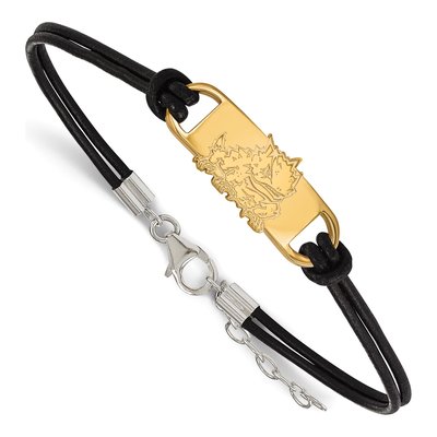 TCU Horned Frogs Leather Bracelet