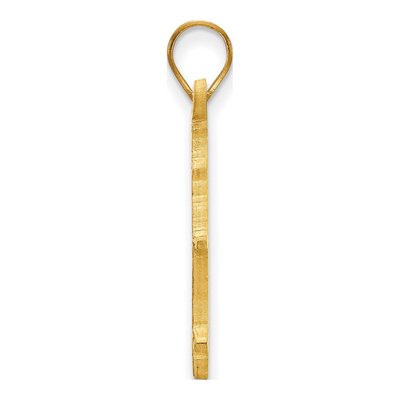 West Virginia University Gold-Plated Sterling Silver Large WVU Mountaineer Pendant – view 2
