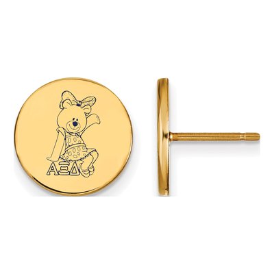 Alpha Xi Delta Gold-Plated Sterling Silver Symbol Stud Earrings