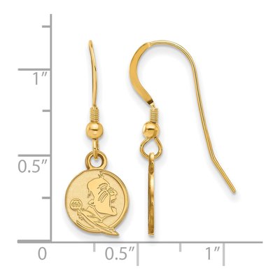 Florida State University Gold-Plated Sterling Silver FSU Seminoles Earrings – view 2