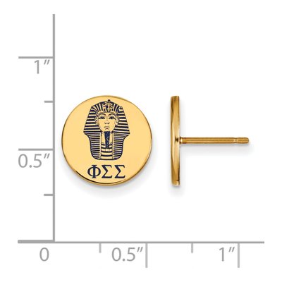 Phi Sigma Sigma Gold-Plated Sterling Silver Earrings – view 2