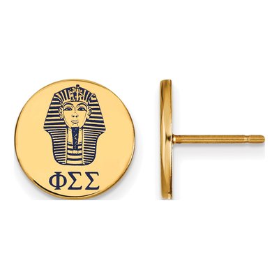 Phi Sigma Sigma Gold-Plated Sterling Silver Earrings