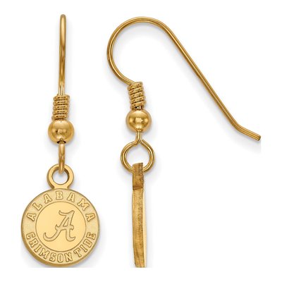 University of Alabama Gold-Plated Sterling Silver Crimson Tide Extra Small Earrings