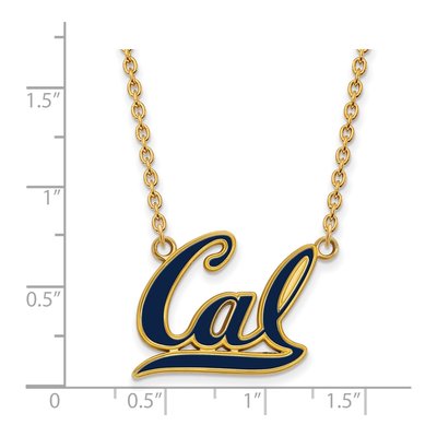 UC Berkeley Enameled Pendant Necklace, 18 in – view 2