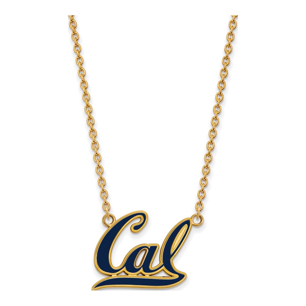 UC Berkeley Enameled Pendant Necklace, 18 in