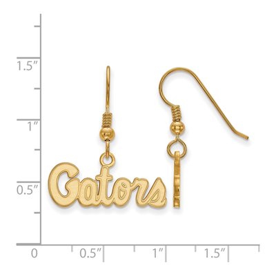 University of Florida Gold-Plated Sterling Silver Gators Script Earrings – view 2