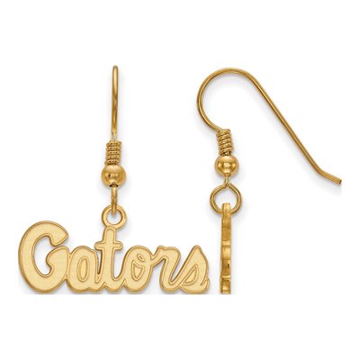 University of Florida Gold-Plated Sterling Silver Gators Script Earrings