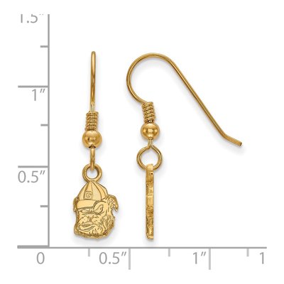 University of Georgia Gold-Plated Sterling Silver UGA Bulldog Earrings – view 2
