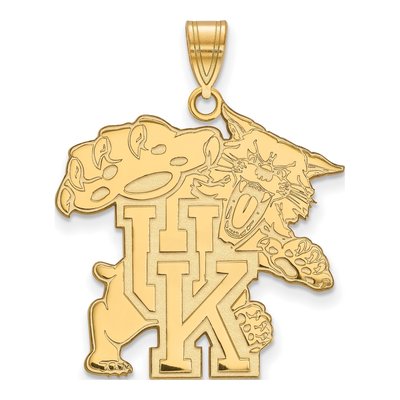University of Kentucky Gold-Plated Sterling Silver Wildcat Extra Large Pendant