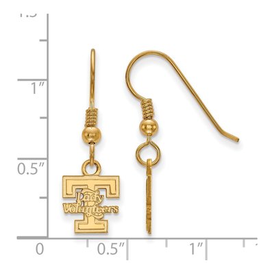 University of Tennessee Gold-Plated Sterling Silver Of Vols Earrings – view 2
