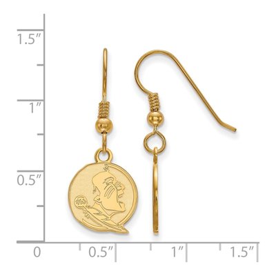 Florida State University Gold-Plated Sterling Silver FSU Seminoles Earrings – view 2