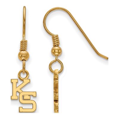 Kansas State University Gold-Plated Sterling Silver K-S Extra Small Earrings