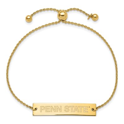 Pennsylvania State University Gold-Plated Sterling Silver Penn Bar Bracelet – view 2