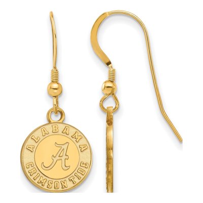 University of Alabama Gold-Plated Sterling Silver Crimson Tide Earrings