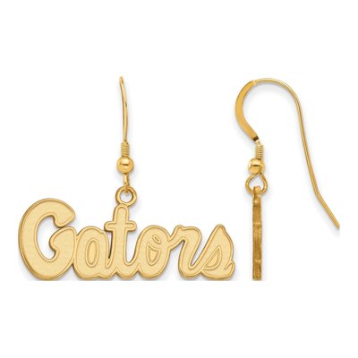 University of Florida Gold-Plated Sterling Silver Of Gators Script Earrings