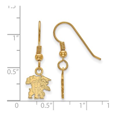 University of Kentucky Gold-Plated Sterling Silver Wildcat Earrings – view 2