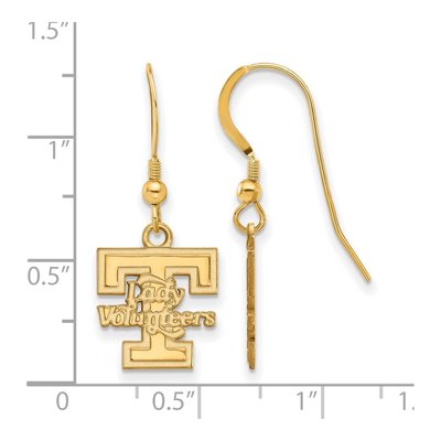 University of Tennessee Gold-Plated Sterling Silver Of Vols Earrings – view 2