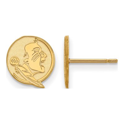 Florida State University Gold-Plated Sterling Silver FSU Seminoles Stud Earrings