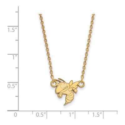 Georgia Tech Yellow Jacket Pendant Necklace 18" – view 2
