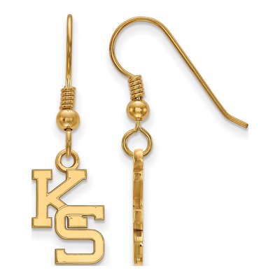 Kansas State University Gold-Plated Sterling Silver K-S Earrings