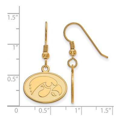 University of Iowa Gold-Plated Sterling Silver Hawk Earrings – view 2