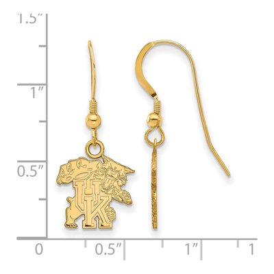 University of Kentucky Gold-Plated Sterling Silver Wildcats Earrings – view 2