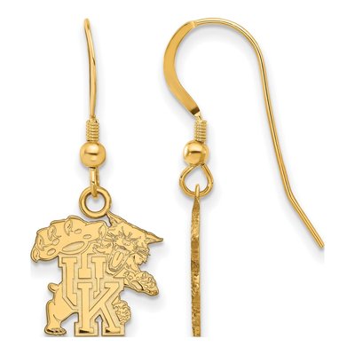University of Kentucky Gold-Plated Sterling Silver Wildcats Earrings