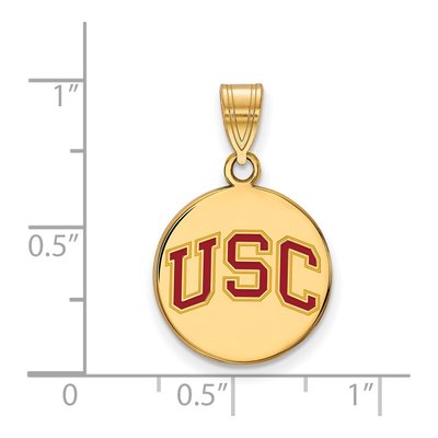 USC Trojans Enameled Disc Pendant – view 2