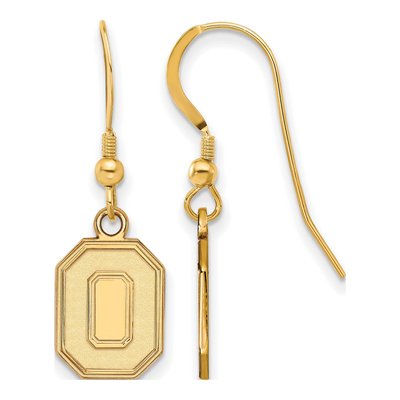 Ohio State University Gold-Plated Sterling Silver Letter O Earrings