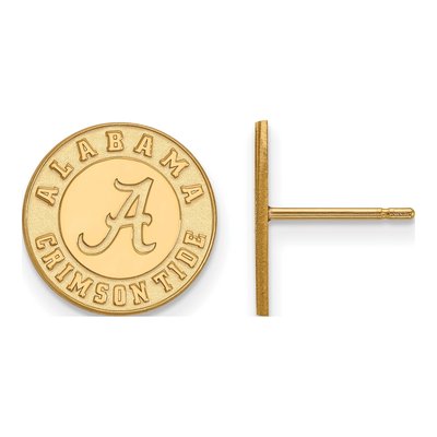 University of Alabama Gold-Plated Sterling Silver Crimson Tide Stud Earrings