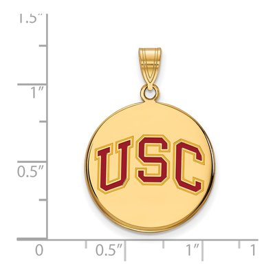 USC Trojans Large Enamel Disc Pendant – view 2