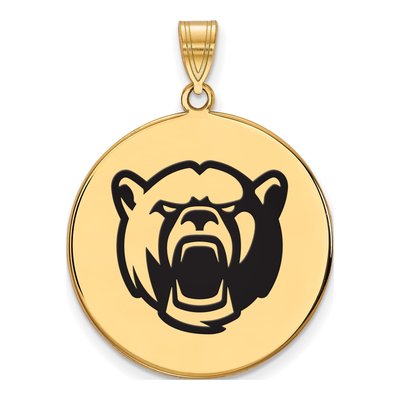 Baylor University Gold-Plated Sterling Silver Extra Large Disc Pendant