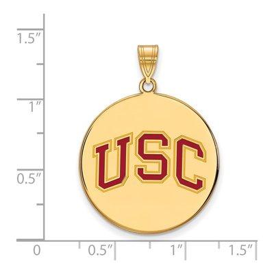 USC Trojans Extra Large Enamel Disc Pendant – view 2