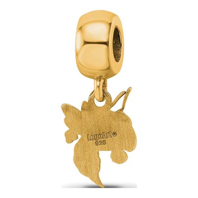 Georgia Institute of Technology Gold-Plated Sterling Silver Small Tech Jacket Dangle Bead – view 5