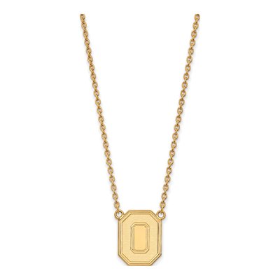 Ohio State University Gold-Plated Sterling Silver Large Letter O Pendant Necklace