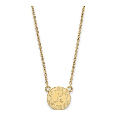 University of Alabama Gold-Plated Sterling Silver Small Crimson Tide Pendant Necklace