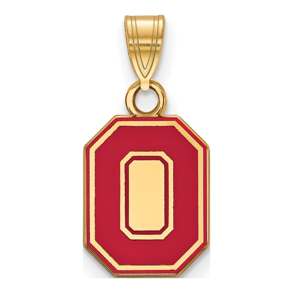 Ohio State University Gold-Plated Sterling Silver Small Letter O Pendant