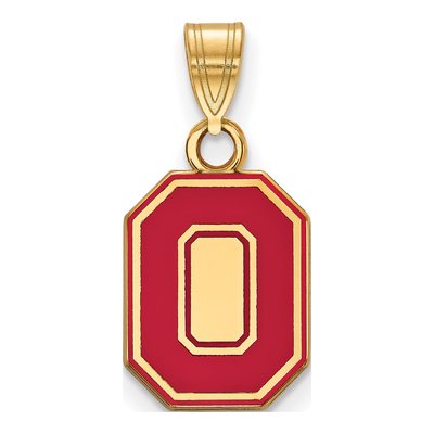 Ohio State University Gold-Plated Sterling Silver Small Letter O Pendant
