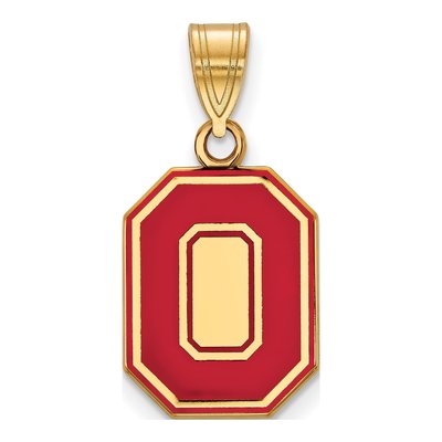 Ohio State University Gold-Plated Sterling Silver Medium Letter O Pendant