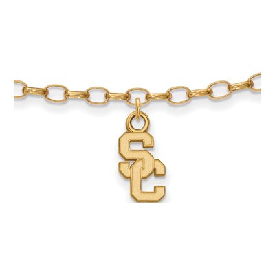 University of Southern California Gold-Plated Sterling Silver USC Trojans Anklet