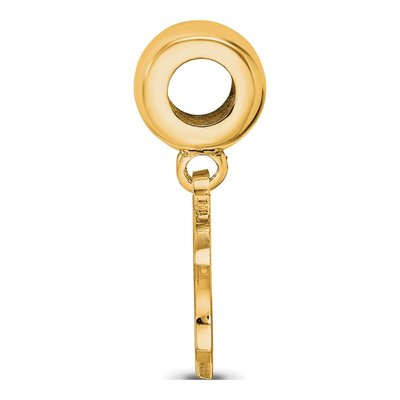 New York Yankees Gold-Plated Sterling Silver Small NY Dangle Bead – view 2