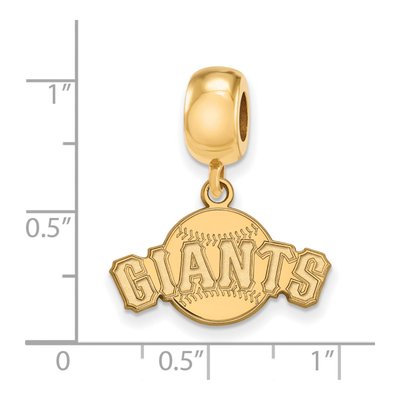 San Francisco Giants Gold-Plated Sterling Silver Small SF Dangle Bead – view 3