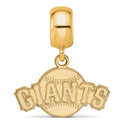 San Francisco Giants Gold-Plated Sterling Silver Small SF Dangle Bead – view 4
