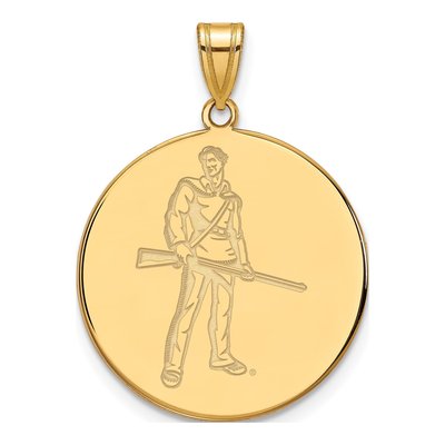 WVU Mountaineers XL Disc Pendant