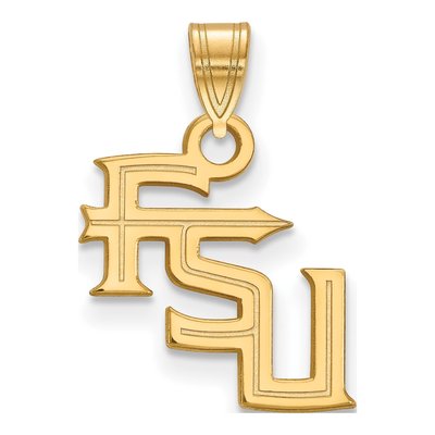 Florida State University Gold-Plated Sterling Silver FSU Small Pendant
