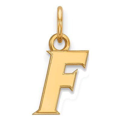 University of Florida Gold-Plated Sterling Silver Extra Small Of Letter F Pendant