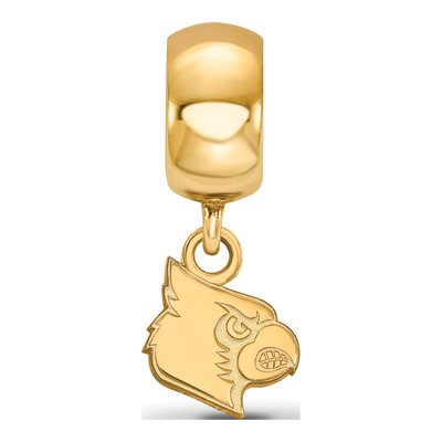 University of Louisville Gold-Plated Sterling Silver Extra Small Cardinal Dangle Bead – view 3