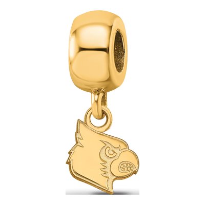 University of Louisville Gold-Plated Sterling Silver Extra Small Cardinal Dangle Bead